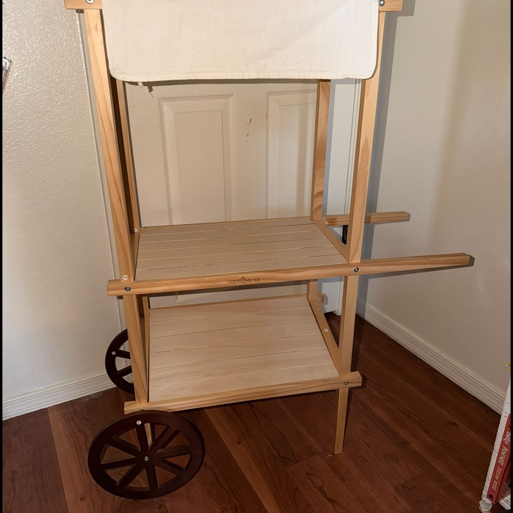 CocoVillage Rolling Cart with Canvas Cover